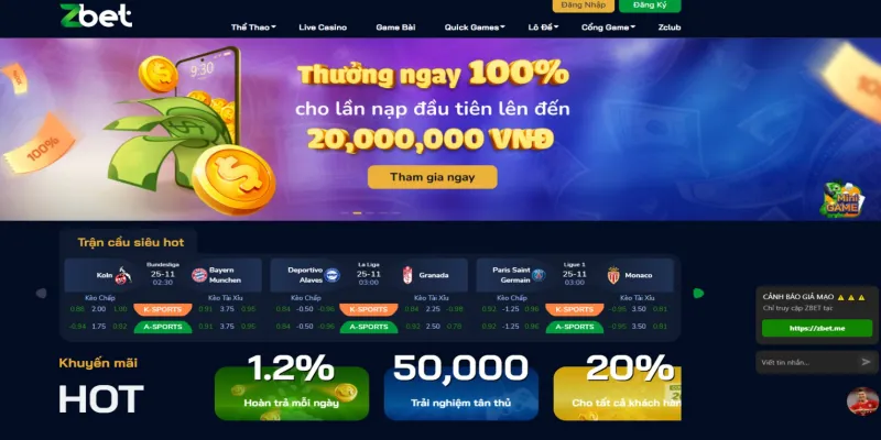 TRANG CHỦ 2 Khám phá vị thế nhà cái ZBET uy tín hàng đầu